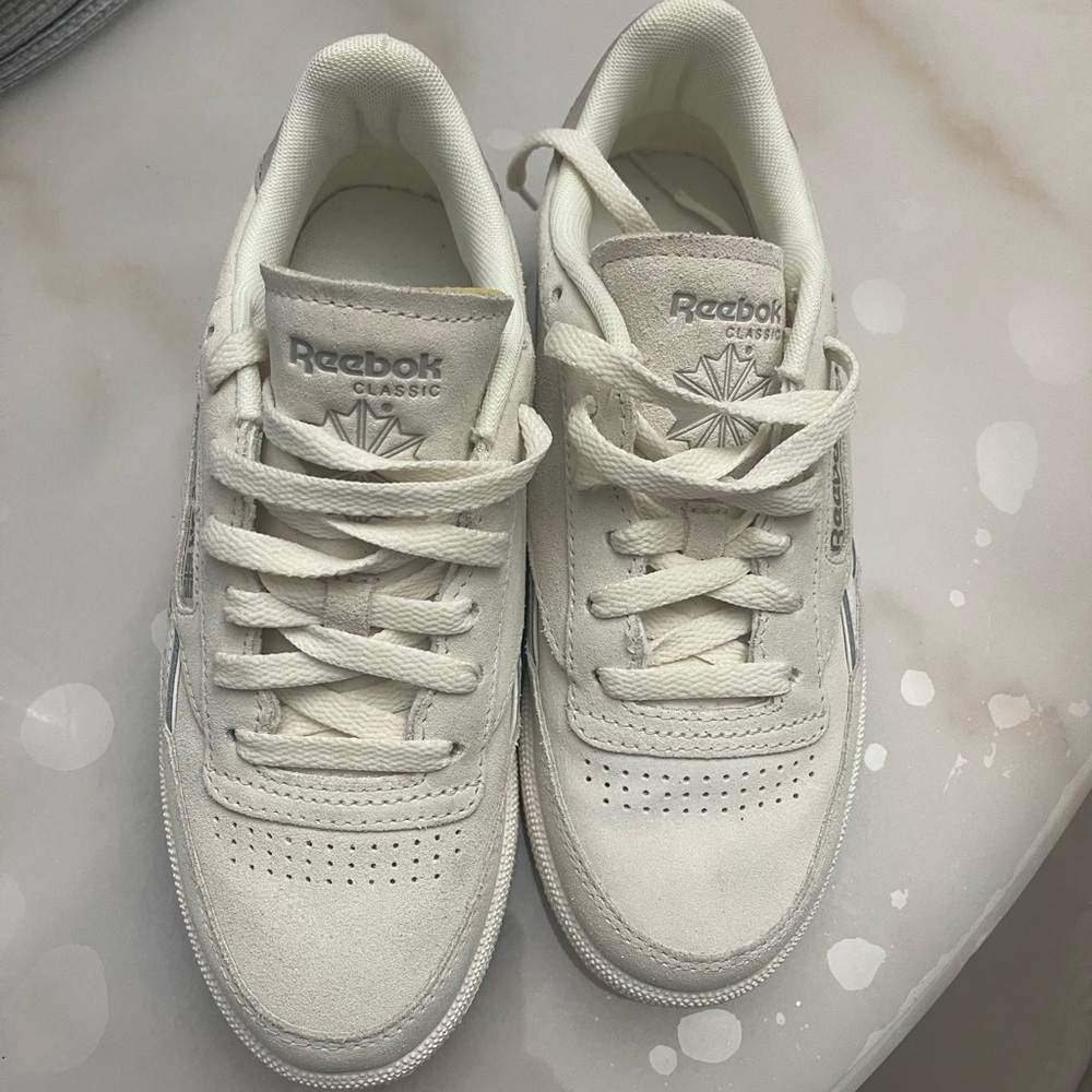 Reebok Classic White Suede Sneakers | Low Top Casual Shoes | Clean Minimal Style